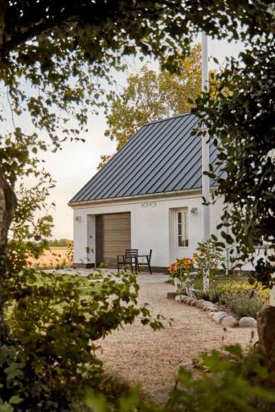 Steel profiles on “Morten Korch style” property, Ydeøvej 26, 4900 Nakskov